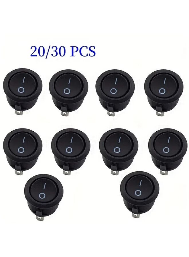 20 قطعة أسود مفتش قاطعين 2 قدم جهد 12 فولت 36 فولت 2 دبوس توصيل سريع تركيب منبسط - Image 2