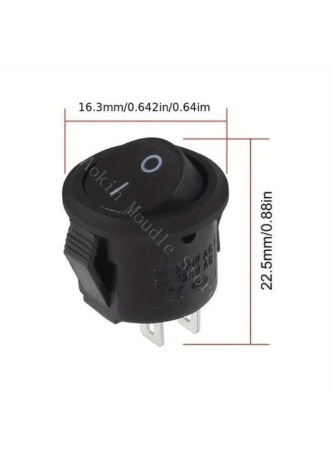 20 قطعة أسود مفتش قاطعين 2 قدم جهد 12 فولت 36 فولت 2 دبوس توصيل سريع تركيب منبسط - Image 3