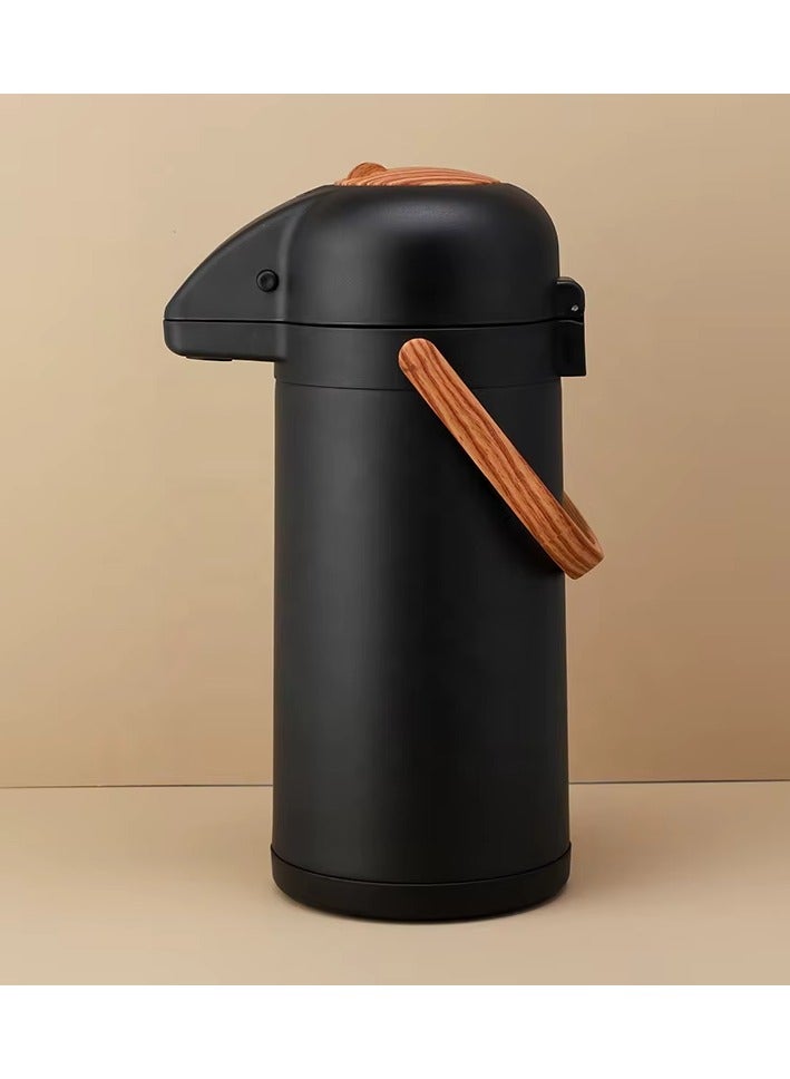 extra home 3L Stainless Steel Airpot – Elegant and Durable Design, Keeps Beverages Hot or Cold for Hours – Ideal for Daily Use and Serving Guests - Image 1