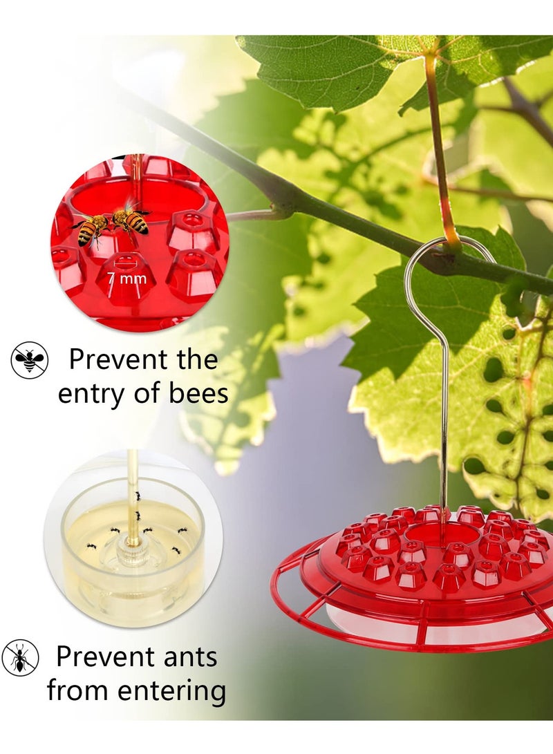 SOLARAE Hummingbird Feeder with Ant Moat - Outdoor Hanging Feeder with 24 Feeding Ports, Perch, Leak-Proof Design, Easy to Clean and Fill - Perfect for Attracting Hummingbirds in Your Garden. - Image 2