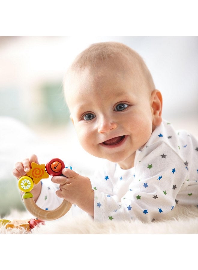 HABA Star Rattle Grasping Toy, Multicoloured/Natural - Image 2