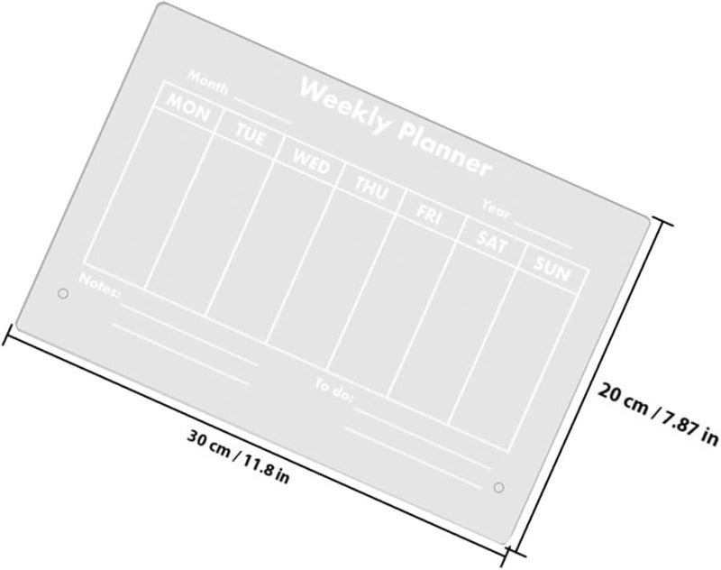 لوح مذكرة أكريليك شفاف قابل للمسح، منظّم سطح المكتب، لوح ملاحظات للمنزل والمكتب واستخدام الطلاب - Image 3