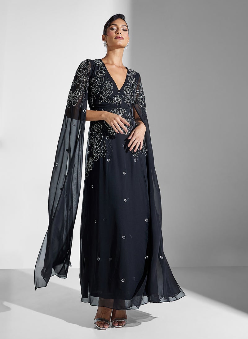 Frock and Frill - Embellished Maxi Dress - Image 1