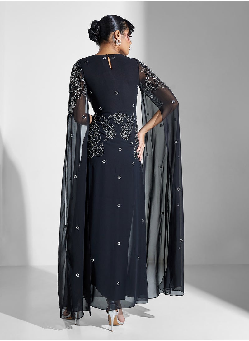 Frock and Frill - Embellished Maxi Dress - Image 1