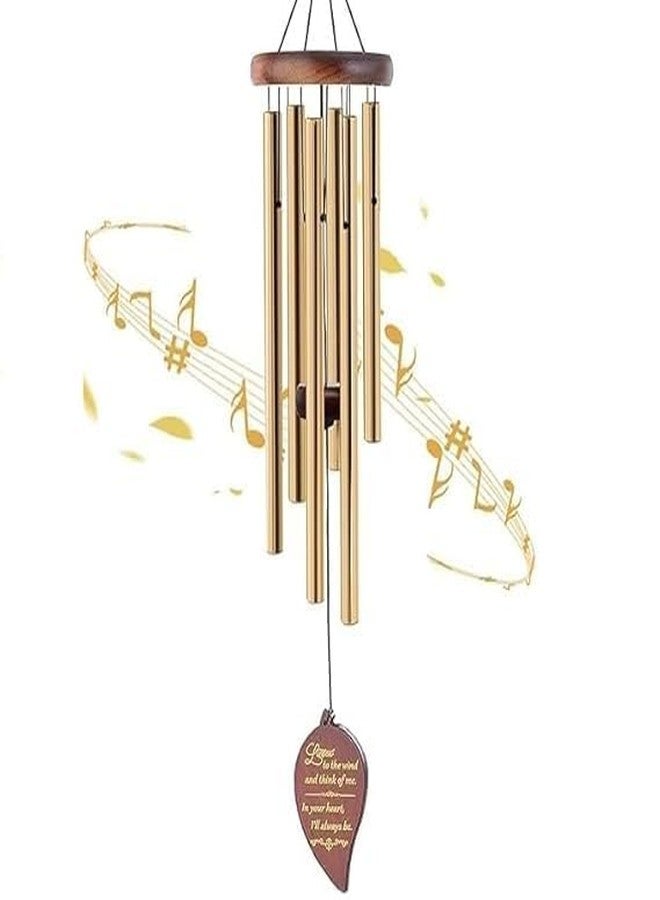 JEJIME Wind Chimes for Balcony Home Decor - 6 Rod Metal Pipes with Wooden Top - Melodious Sound, Positive Energy, Vastu Gift for Garden, Patio, Meditation & Pooja Room (Multicolor) - Image 1