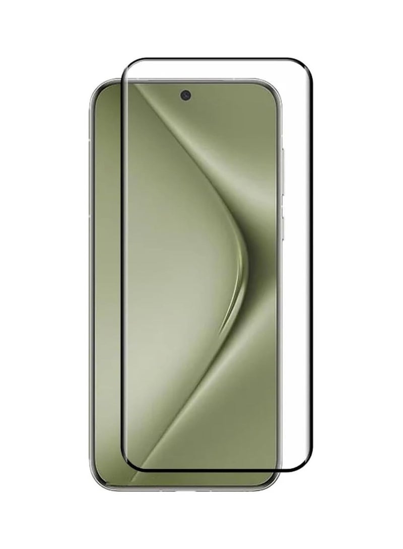 Tempered Glass For Huawei Pura 70 Ultra Full Glue Edge-to-Edge Glass 9H Hardness Anti Finger Print Anti Scratch Glass 3D Curved Edges 5D Glass for Pura 70 Ultra Clear/Black - Image 1