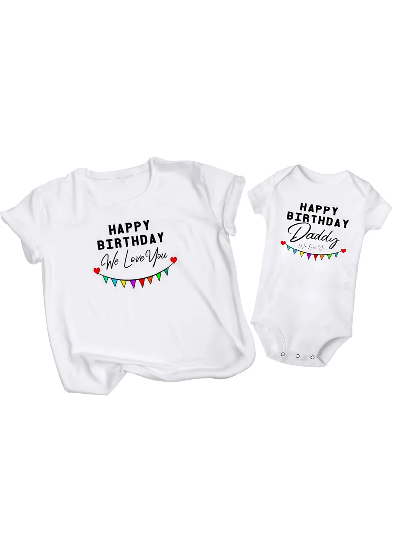 Matching Family Outfits Matching Family Outfits – Birthday Gift for Dad | Baby Romper & Mom T-Shirt Set | Made in UAE | Best Dad Gift Idea