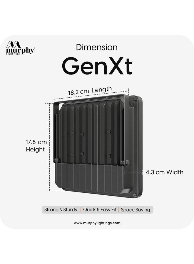 MURPHY Murphy Aluminium Genxt LED 50W LED Flood Light, Ip65 Rated Outdoor Light Pack Of 1 (Warm White, 2 Years Warranty)  - Image 4