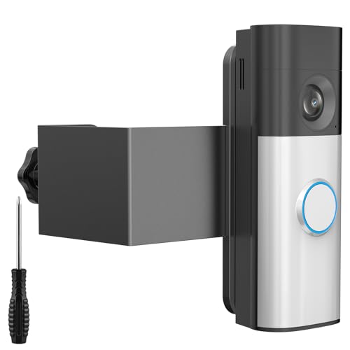 Mamerry Antitheft Video Doorbell Mount Compatible with RingBlink Doorbell2nd Gen No Drilling No Front Cover Metal Doorbell Bracket for Rental Apartment Condo - Image 1