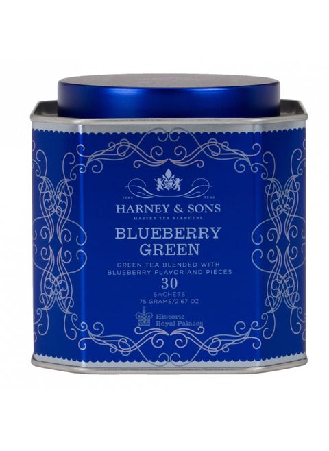 Harney & Sons Blueberry Green Tea | 30 sachets, Historic Royal Palaces Collection