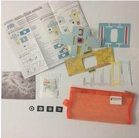 Vital's Foldscope Classroom Kit (Paper DIY Microscope) + one Prepared Slide for Ready Viewing + 2 Pieces of Plain Glass Slide (Blue) - Image 5