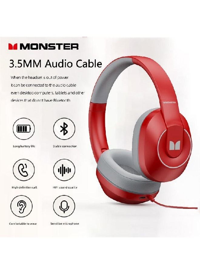Monster - Storm Wireless Headset XKH01 Red - Image 1