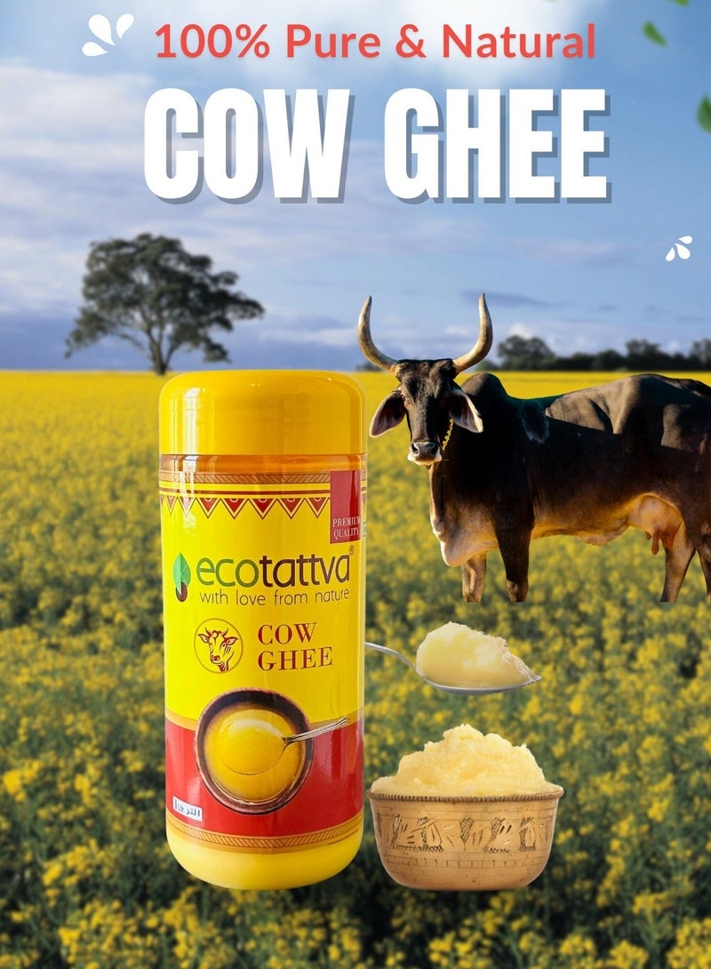 ecotattva Pure & Natural Cow Ghee – 1ltr - Image 2