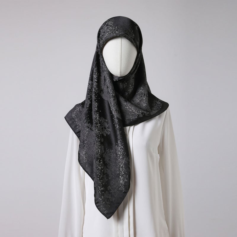 Spring and Autumn New Flower Printed Small Silk Scarf Women''s Foreign Trade All-match Bag Headscarf Simple Fashion and Outer Shawl - Image 3
