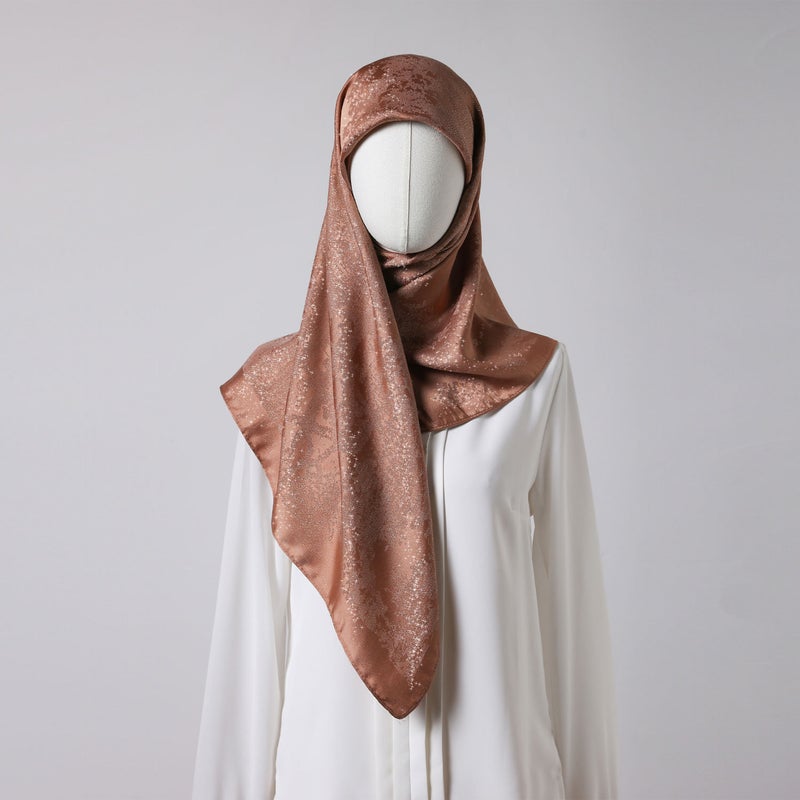 Spring and Autumn New Flower Printed Small Silk Scarf Women''s Foreign Trade All-match Bag Headscarf Simple Fashion and Outer Shawl - Image 2