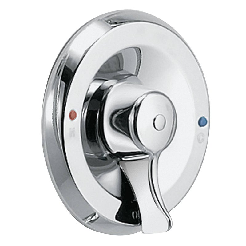 Moen Chateu Chrome TubShower Trim Set Features an Escutcheon and Shower Handle for Easy Water Temperature Adjustment PosiTemp Valve Required T187