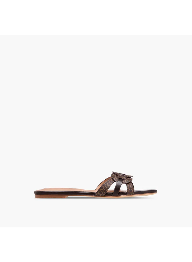 Celeste Women's Textured Slip-On Flat Sandals
