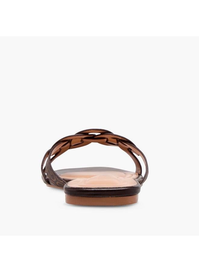 Celeste Women's Textured Slip-On Flat Sandals - Image 5