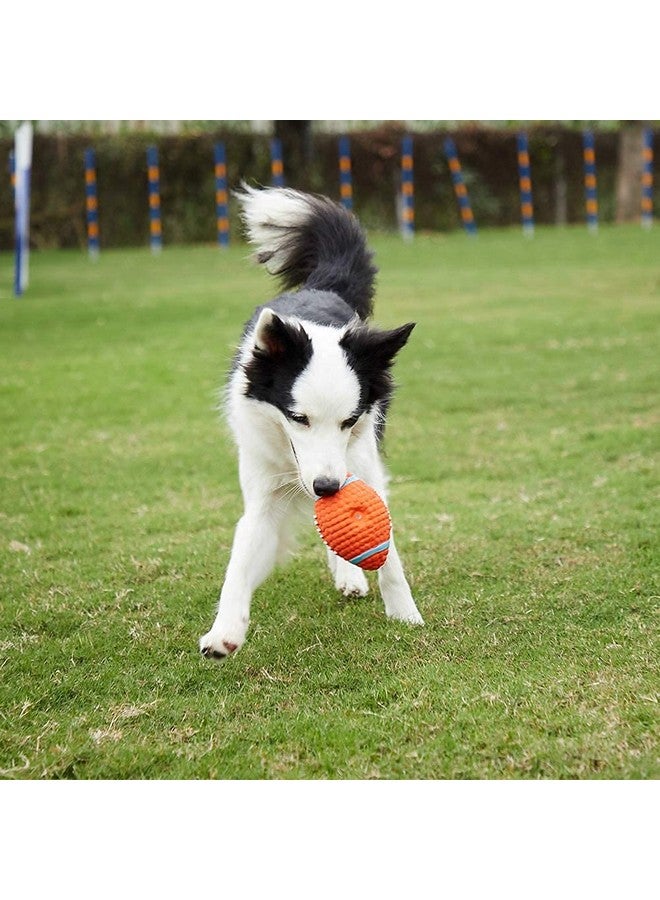لعبة كرة الرجبي المطاطية الصاخبة المصنوعة من مادة اللاتكس للكلاب والجراء - كبيرة - Image 5