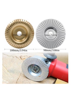 KASTWAVE Wood Carving Discs, For Angle Grinder Grinding Wheel Disc Rotary Flat Shaping Abrasive Bore 16mm Woodworking Tools, Abrasive Disc Wood Carving Tools  - Image 4