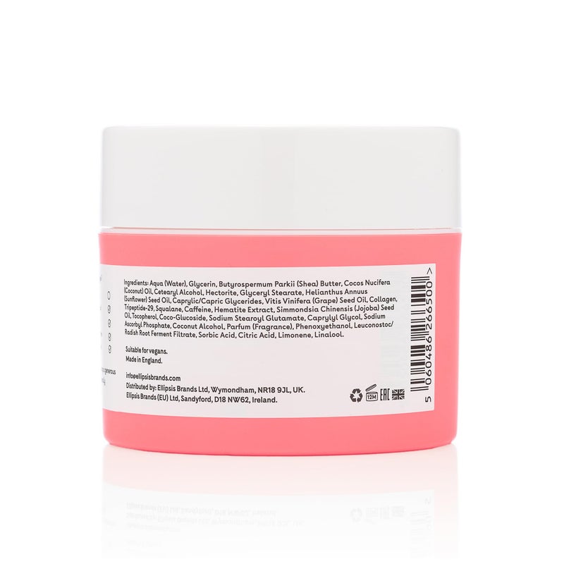 Q+A Collagen Body Butter: Luxuriously Rich, Intensely Moisturising Vegan Formula with Hydrolysed Vegetable Protein, Shea Butter, Squalane, and Golden Pear and Grape Scent for Soft, Supple Skin, 200ml - Image 3