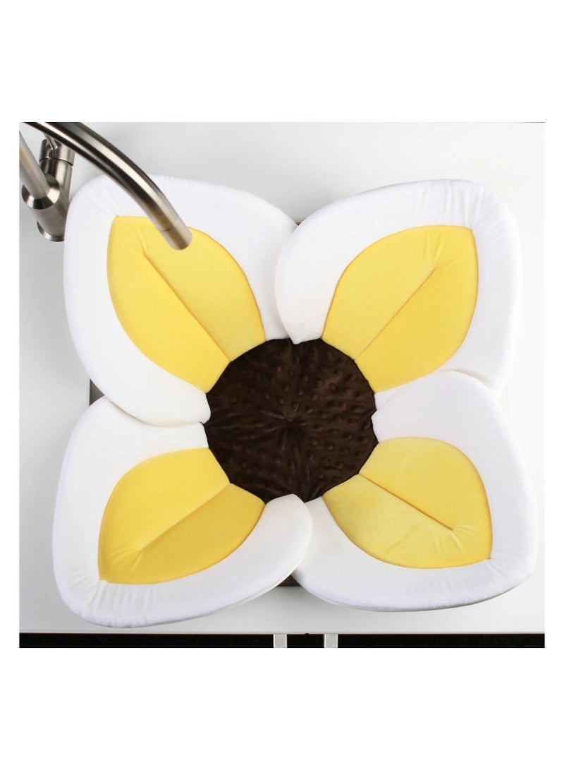 بلومنغ تايم حوض استحمام مريح على شكل زهرة للأطفال - مثالي للأطفال من عمر 0 ​​إلى 6 أشهر - يناسب جميع الأحواض - Image 4