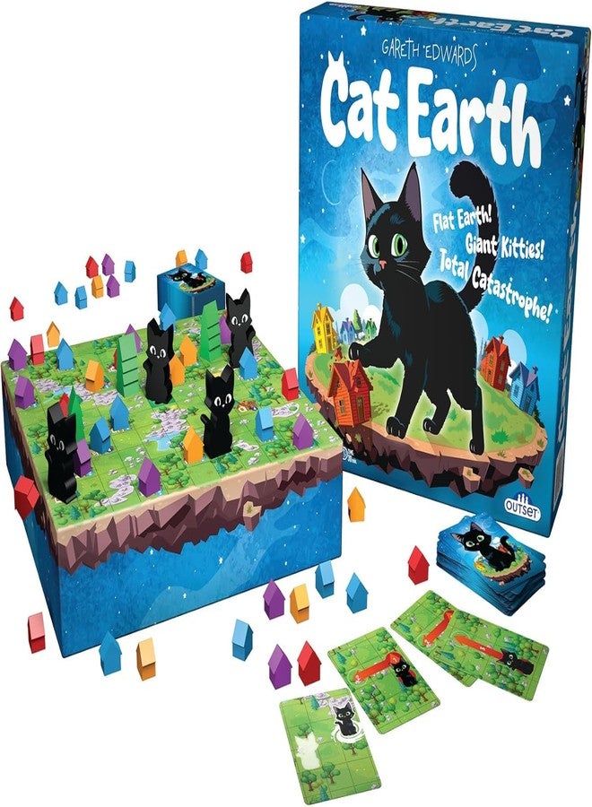 Outset Media Cat Earth - Light Strategy Family Board Game - 2 to 4 Players Ages 8 and up - Image 3
