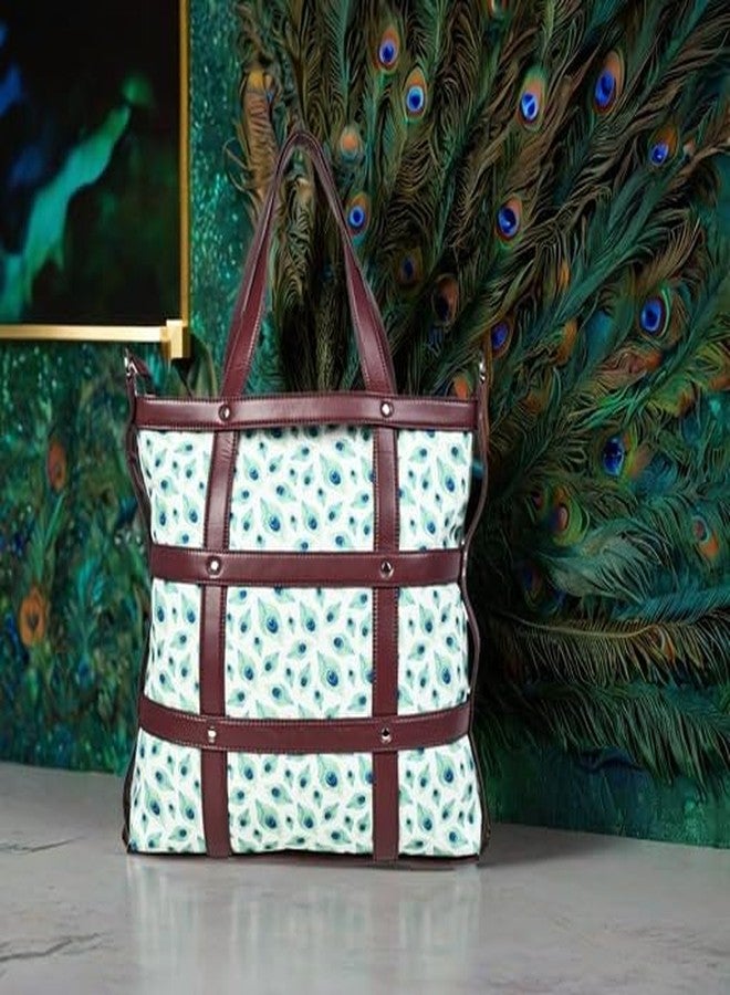 Bot Bag handbag laptop for women Feather Motif - Image 3