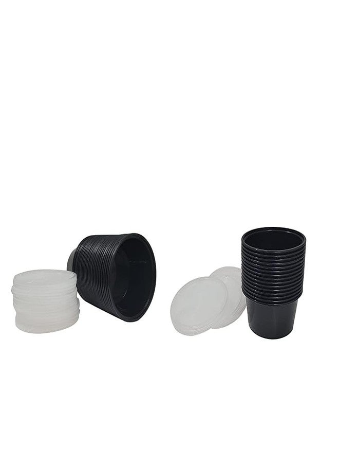 SVDK BPA Free & Hygienic Round Black Meal Prep Food Packaging Containers with Transparent Lids for Food Delivery, Packing, Parcel, Storage & Travel | Microwave Safe | Reusable | Recyclable-500 ml (30) - Image 2