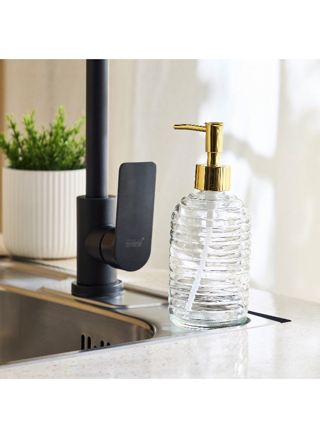Home Box Vega Glass Soap Dispenser with Knobe  - Image 4