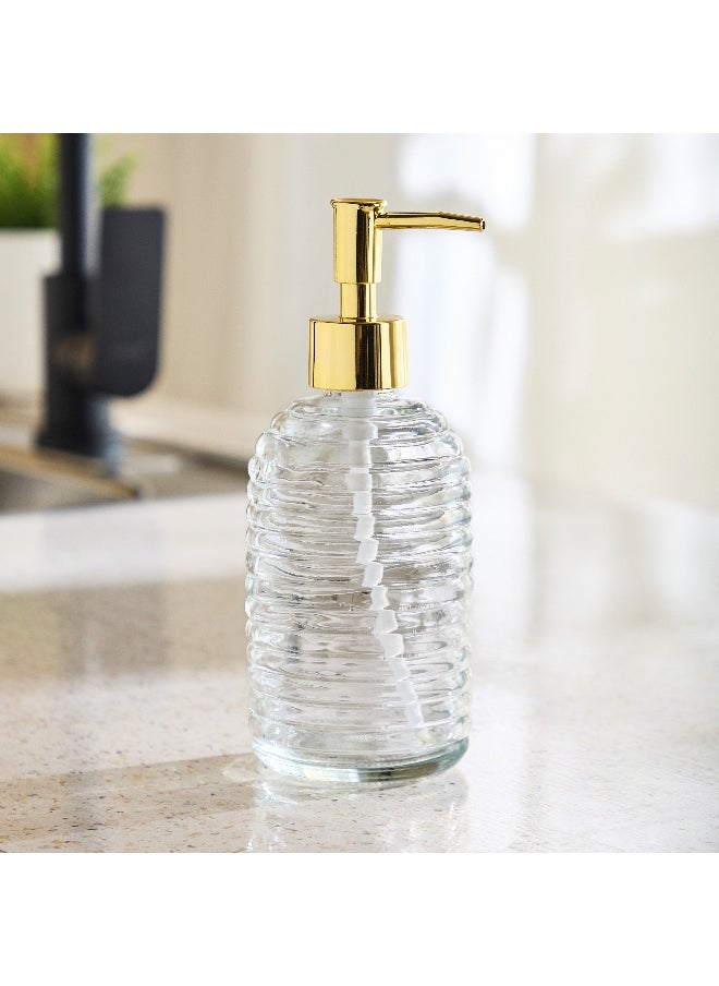 Home Box Vega Glass Soap Dispenser with Knobe  - Image 1
