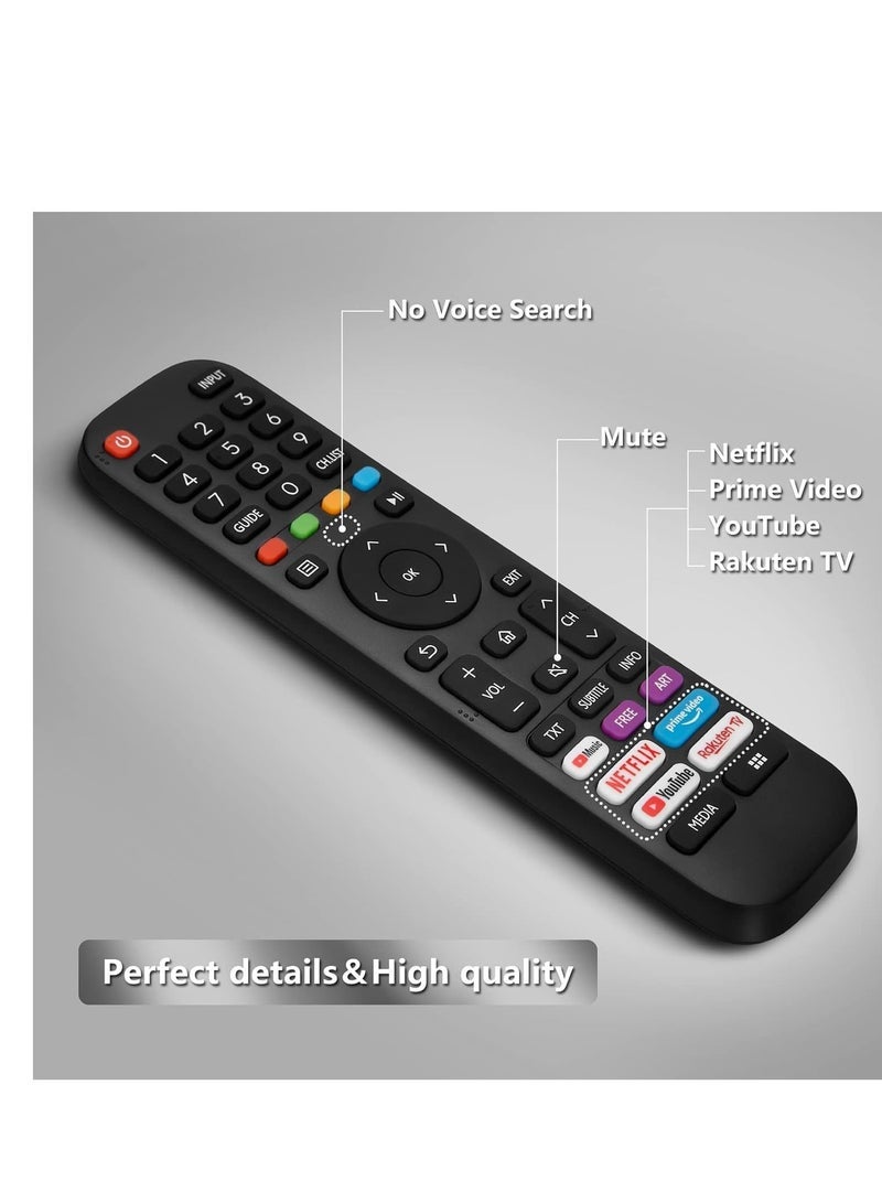 PopZa Universal Replacement for TV, New Upgraded Infrared Remote Control EN2G30H/EN2A30,with Netflix, Prime Video, YouTube, Rakuten TV Buttons - Image 3