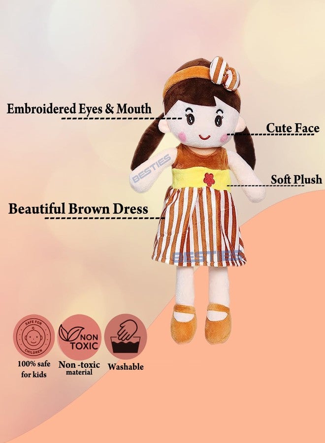 جلانس دمية غلانس الناعمة واللطيفة ذات المظهر الجميل | ألعاب محشوة جذابة | اجذب انتباهك بدمية ليتل دارلينغ (دمية بنية لطيفة، 50 سم) - Image 2