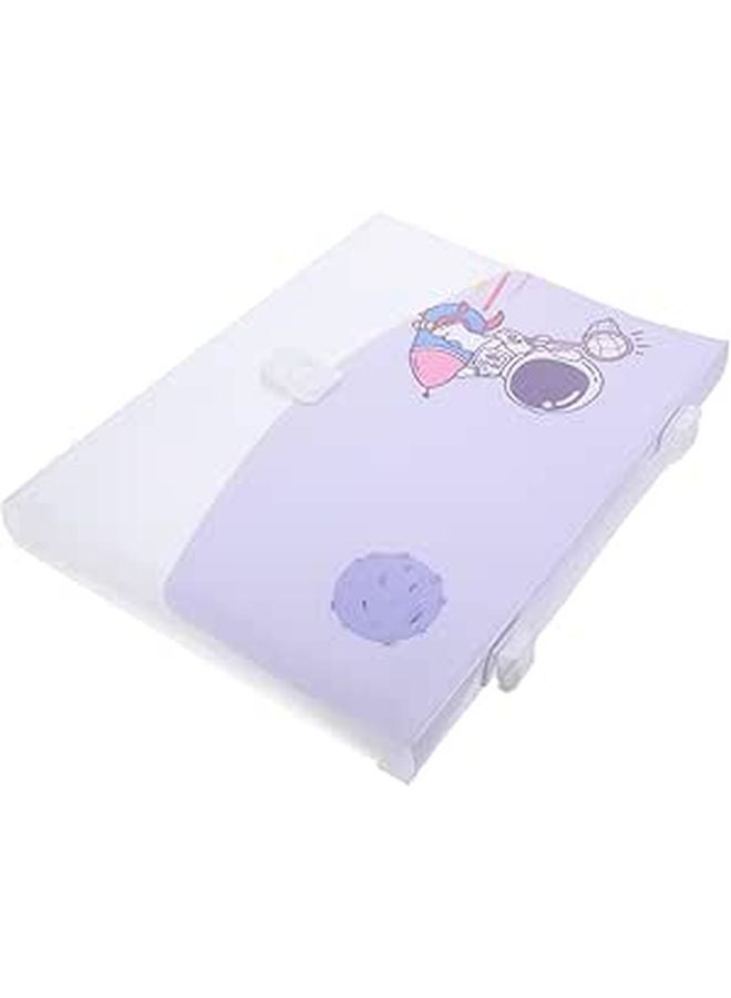 Large Capacity Expandable A4 Document Folder Accordion File Organizer Random Color - Image 1