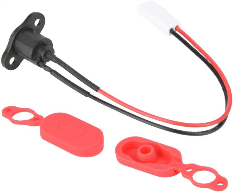 comfrt Electric Bike Charging Port, Silicone Sleeve Charging Port with Charge Port Cover Waterproof Dustproof Protection Fit for Xiaomi M365 Electric Scooter Electric Scooter Charging Port - Image 4