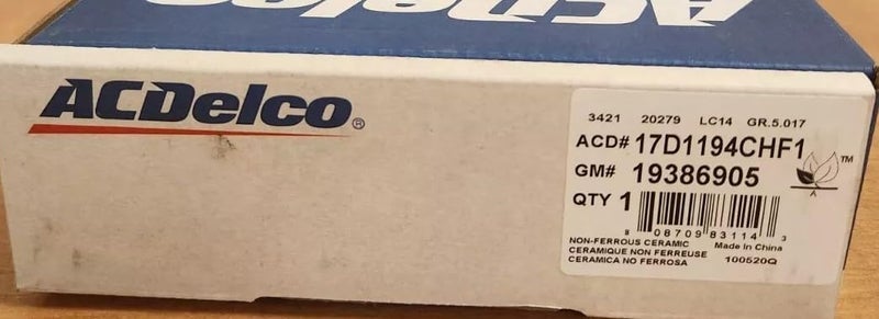 ACDelco مجموعة وسادات الفرامل الخلفية لسيارات كاديلاك إسكاليد، شيفروليه تاهو/سوبربان، جي إم سي يوكون/سييرا - Image 2