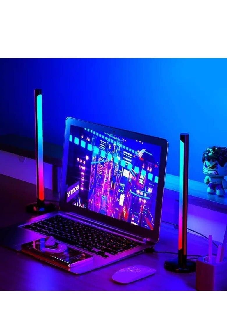 JAJEEK NEW Smart RGB LED Light Bars – Ambient Lighting for TV/Room Decoration, Bluetooth Monitor Flow Light Bars with APP Control, Color Gaming Light Bars for Movies, PC, and Home Setup - Image 2
