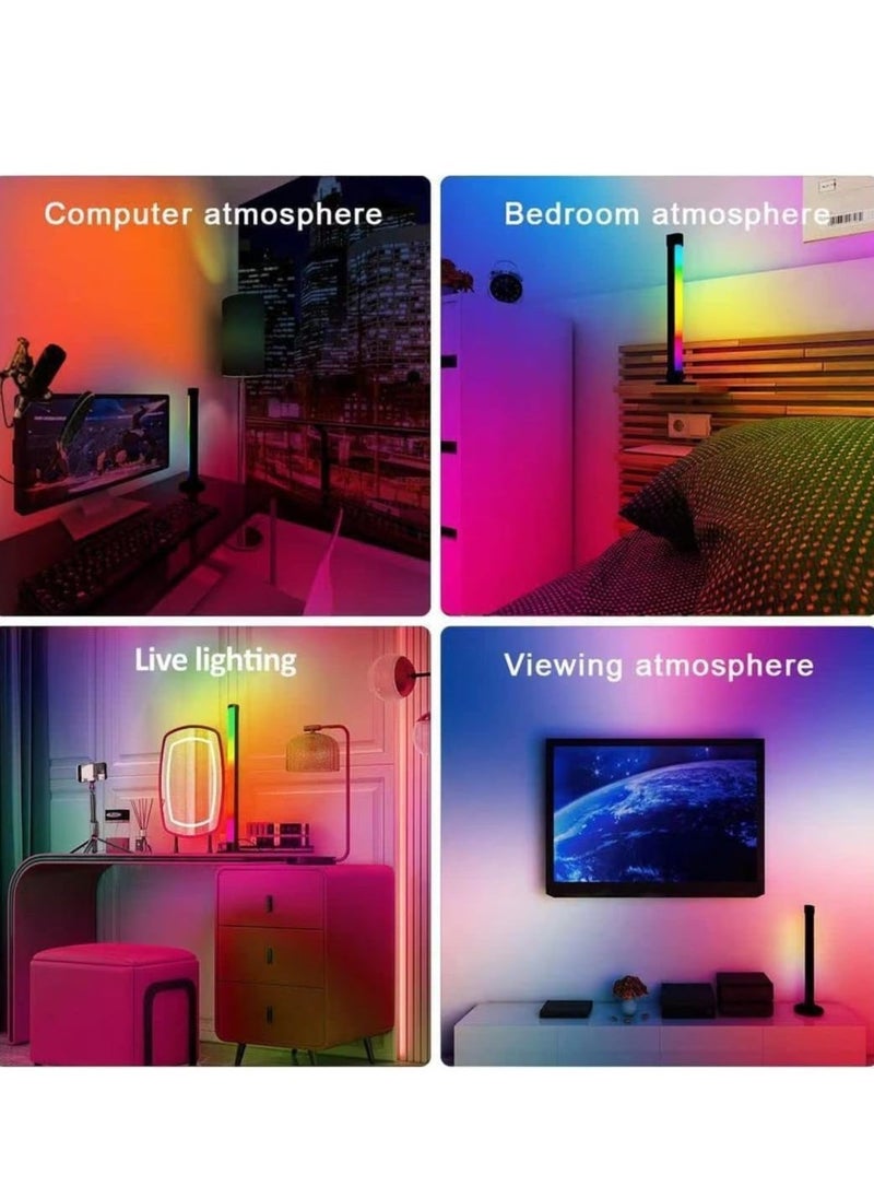 JAJEEK NEW Smart RGB LED Light Bars – Ambient Lighting for TV/Room Decoration, Bluetooth Monitor Flow Light Bars with APP Control, Color Gaming Light Bars for Movies, PC, and Home Setup - Image 4