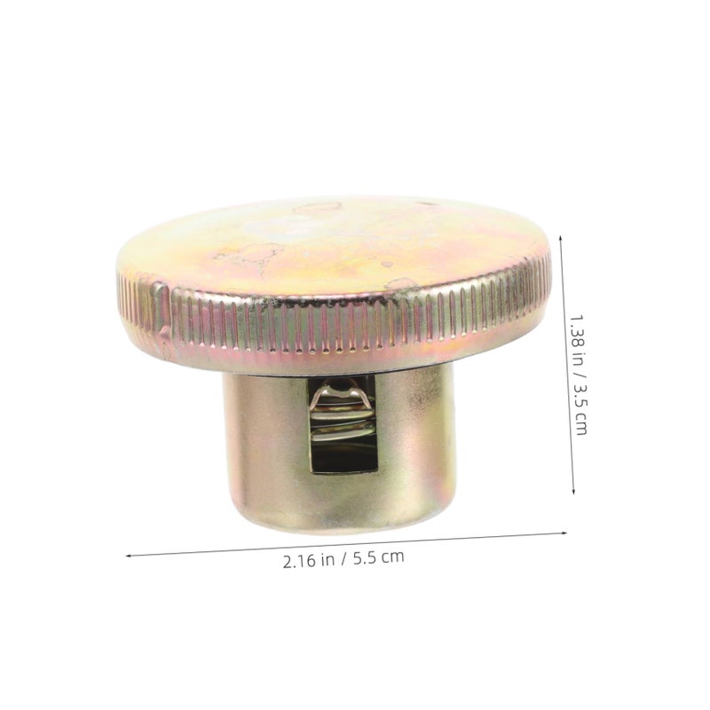 Universal Motorcycle Gas Cap Black Smooth Finish Metal Replacement Easy Installation - Image 3