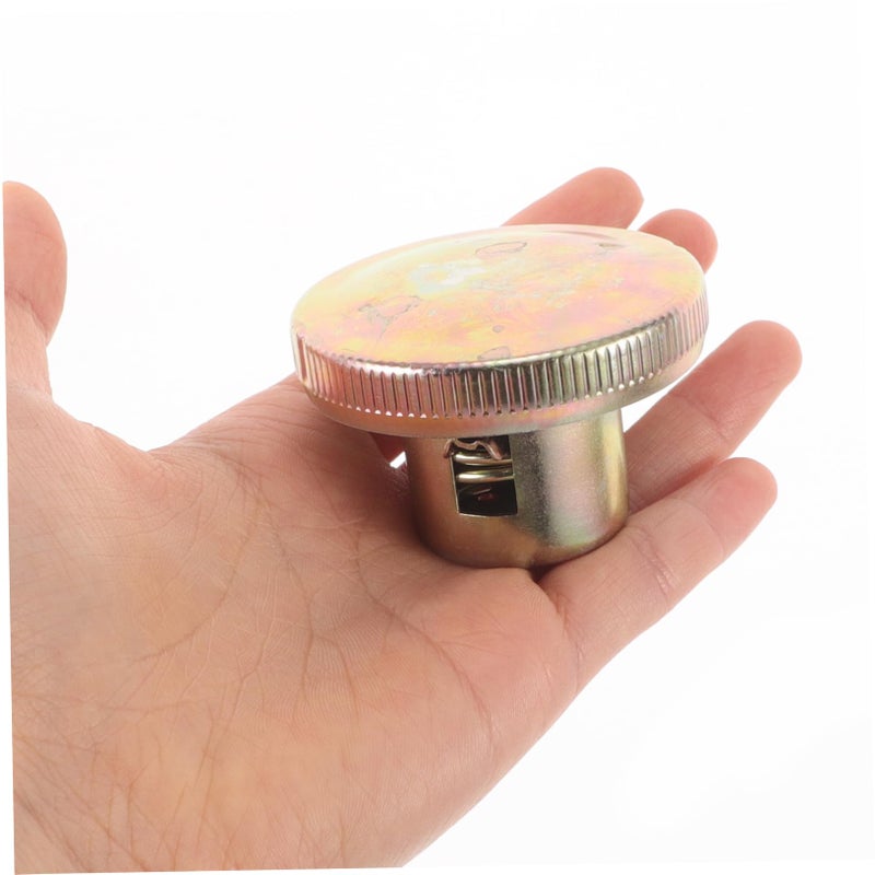 Universal Motorcycle Gas Cap Black Smooth Finish Metal Replacement Easy Installation - Image 5