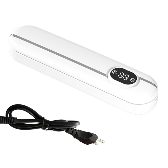 PORTABLE VACUUM SEALER MACHINE FULL AUTOMATIC FOOD WITH 10 BAGS DRY MOIST SEALING EASY OPERATION VERSATILE FUNCTIONS KITCHEN EFFICIENT ABS MATERIAL