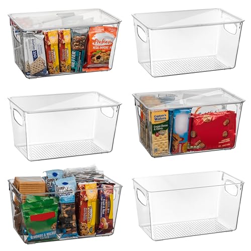 ClearSpace Plastic Pantry Organization and Storage Bins with Lids – Perfect Kitchen Organization or Kitchen Storage – Fridge Organizer, Refrigerator Organizer Bins, Cabinet Organizers - Image 1