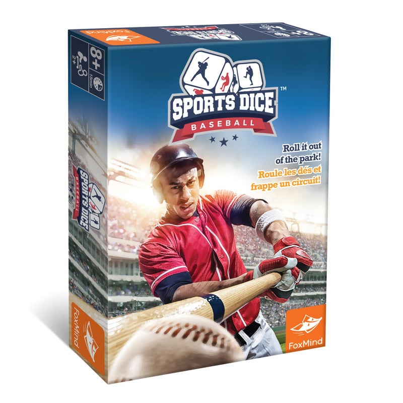FoxMind Games Sports Dice Baseball Roll it Out of The Park Easy to Learn Fun to Play Play with Up to 4 Players for Ages 7 and up - Image 3