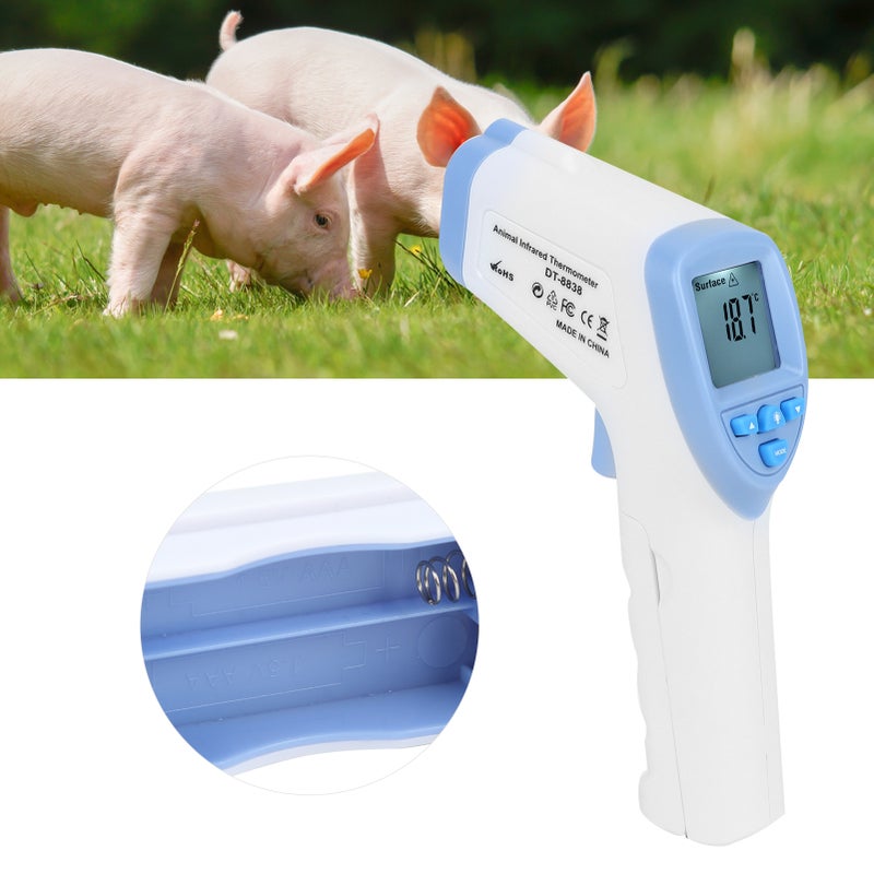 Pig Non Contact Infrared Thermometer Livestock Temperature Scanner with Digital Display - Image 3