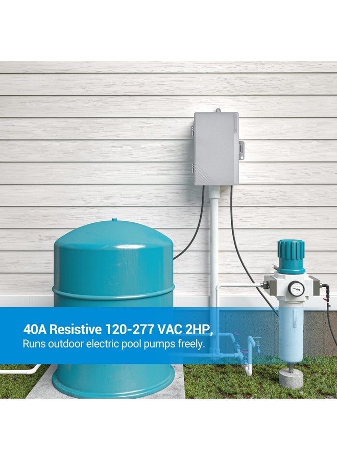 ديوينويلز مؤقت مضخة حمام سباحة DEWENWILS عالي التحمل بقوة 2 حصان، مفتاح تشغيل/إيقاف قابل للبرمجة لمدة 24 ساعة لسخان المياه، مضخة حمام السباحة، مدرج في قائمة ETL باللون الرمادي - Image 4