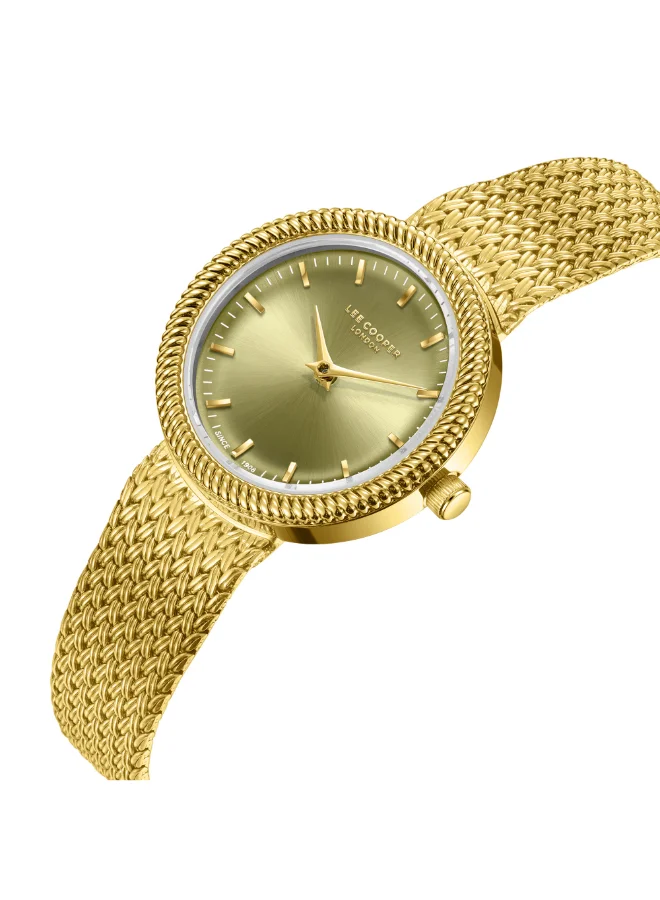 لي كوبر Women's Mesh Analog Watch LC08136.170 - 28 mm