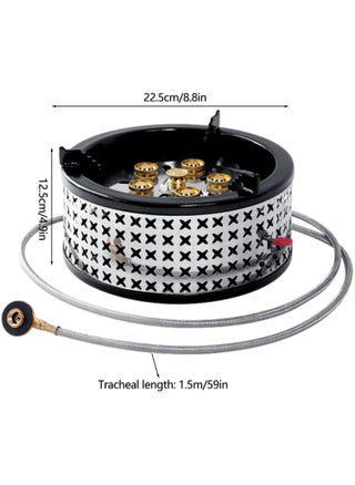 6-Core Firepower Camping Stove - Windproof Outdoor Burner With 15800W High Heat Output, Compact And Portable For Camping, Hiking, Fishing, And Other Outdoor Adventures. - pzsku/ZA798F7D3207550743B86Z/45/_/1731495673/d8e658a6-1b64-4a8f-b49e-fc4732117aa0