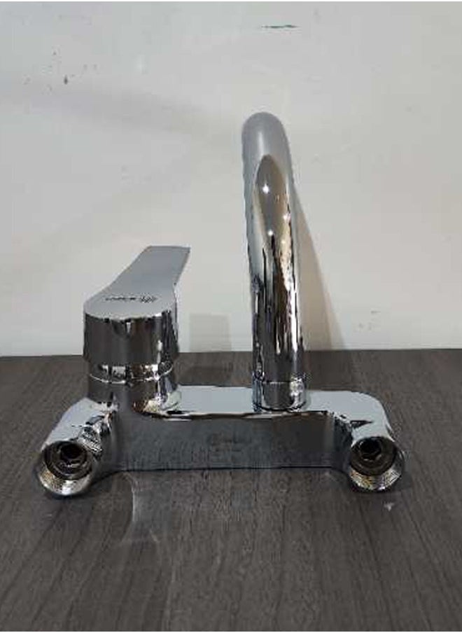 Gasin Single Lever Sink Mixer Silver 25.2 x 15.2 x 6.4centimeter  - Image 3