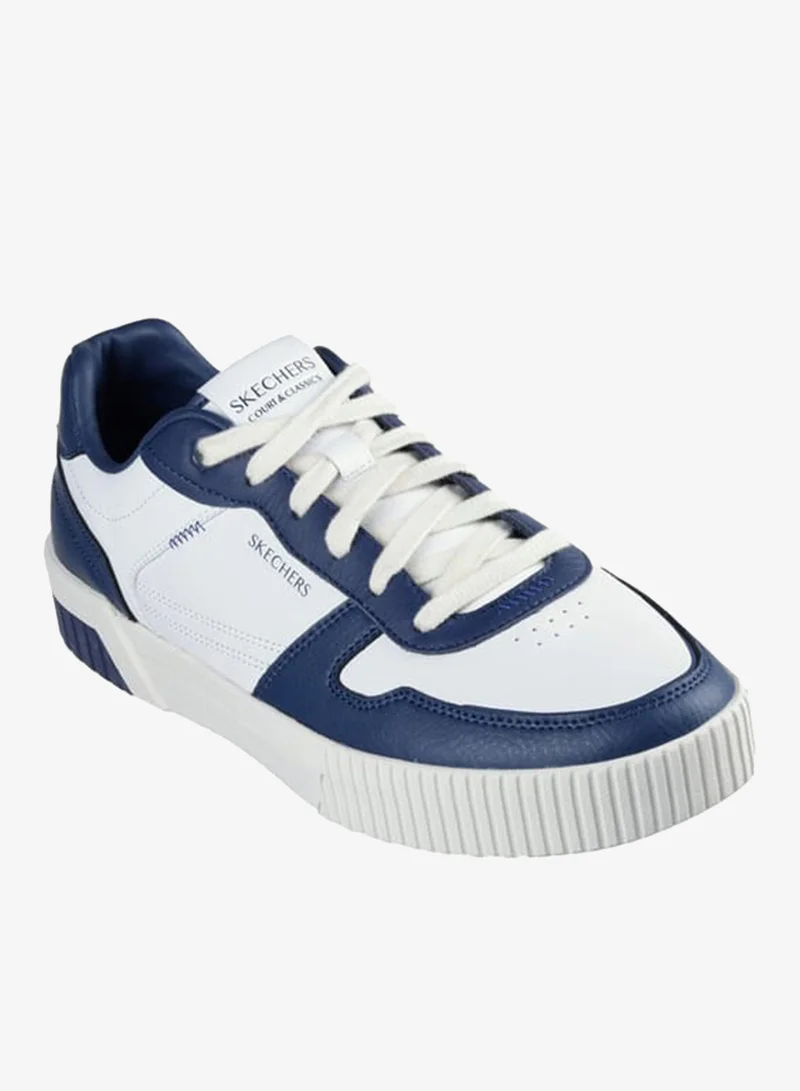 SKECHERS Men's Panelled Lace-Up Sneakers - Jade