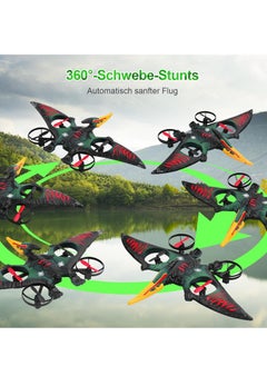 JAJEEK RC Aeroplane 2.4GHz Remote Controlled Quadcopter L0713 – Floating Fighter Aircraft, RTF for Beginners, Children & Adults, USB Charging, Green  - Image 4